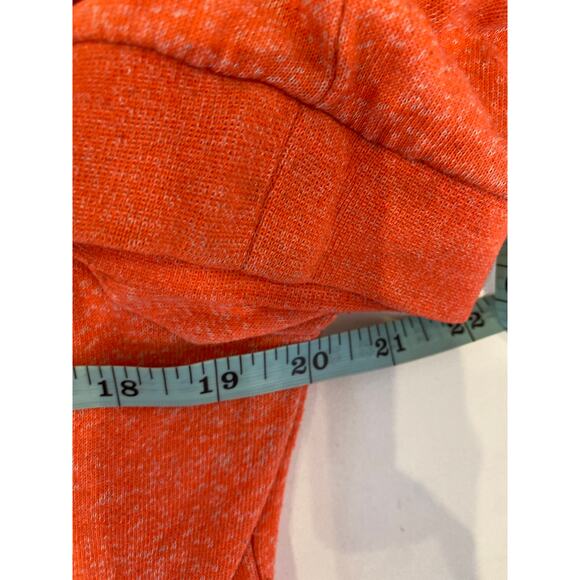 Volcom Sweatshirt Long Sleeve Lightweight Hoodie Neon Orange Heather Sz Lg Boho - Picture 10 of 12